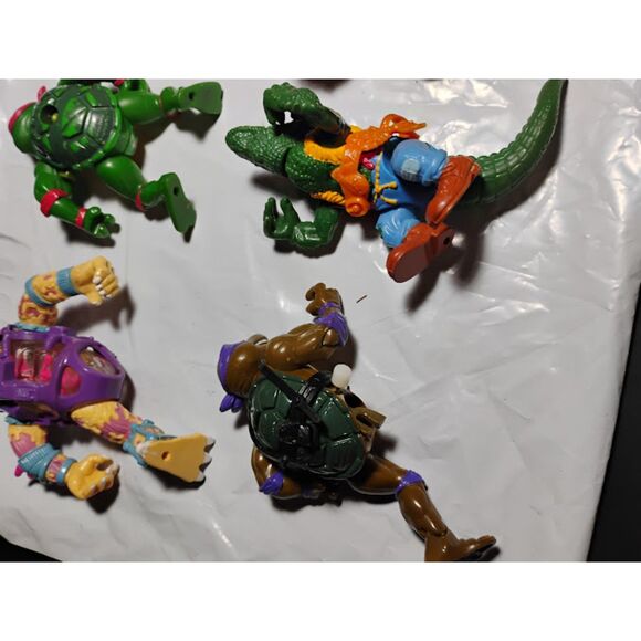 Lot of 8 Vintage Teenage Mutant Ninja Turtles Broken Figures Good For Parts - Picture 13 of 13